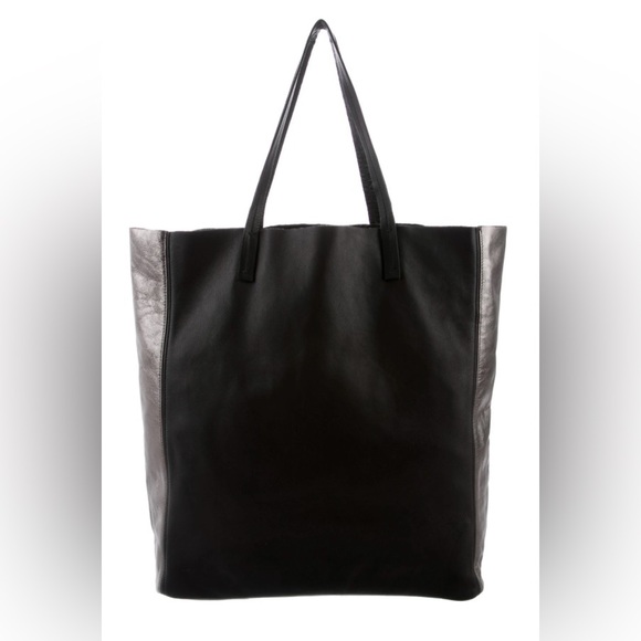 Eileen Fisher Handbags - NWOT Eileen Fisher Black and Metallic Leather Tote Handbag